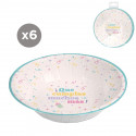 Bowl de papel descartável para aniversário em pacote de 6 unidades