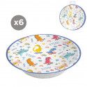 Bowl de papelão decorado com dinossauros em pack de 6 unidades