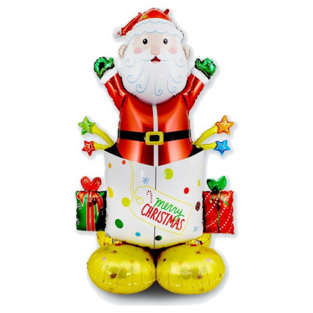 Globo papai noel 118cm para decorar o natal