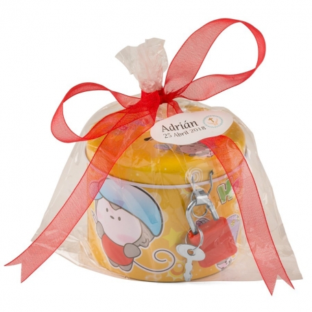 Porquinhos para presentear em comunhões personalizados
