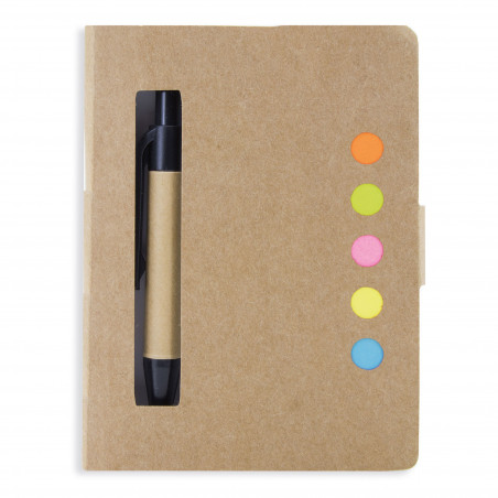 Caderno eco com adesivo com design de elefante personalizável para detalhes