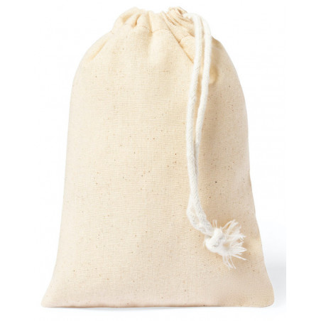 Espelho de mão e escova de madeira em bolsa de algodão com cartão personalizado para casamentos