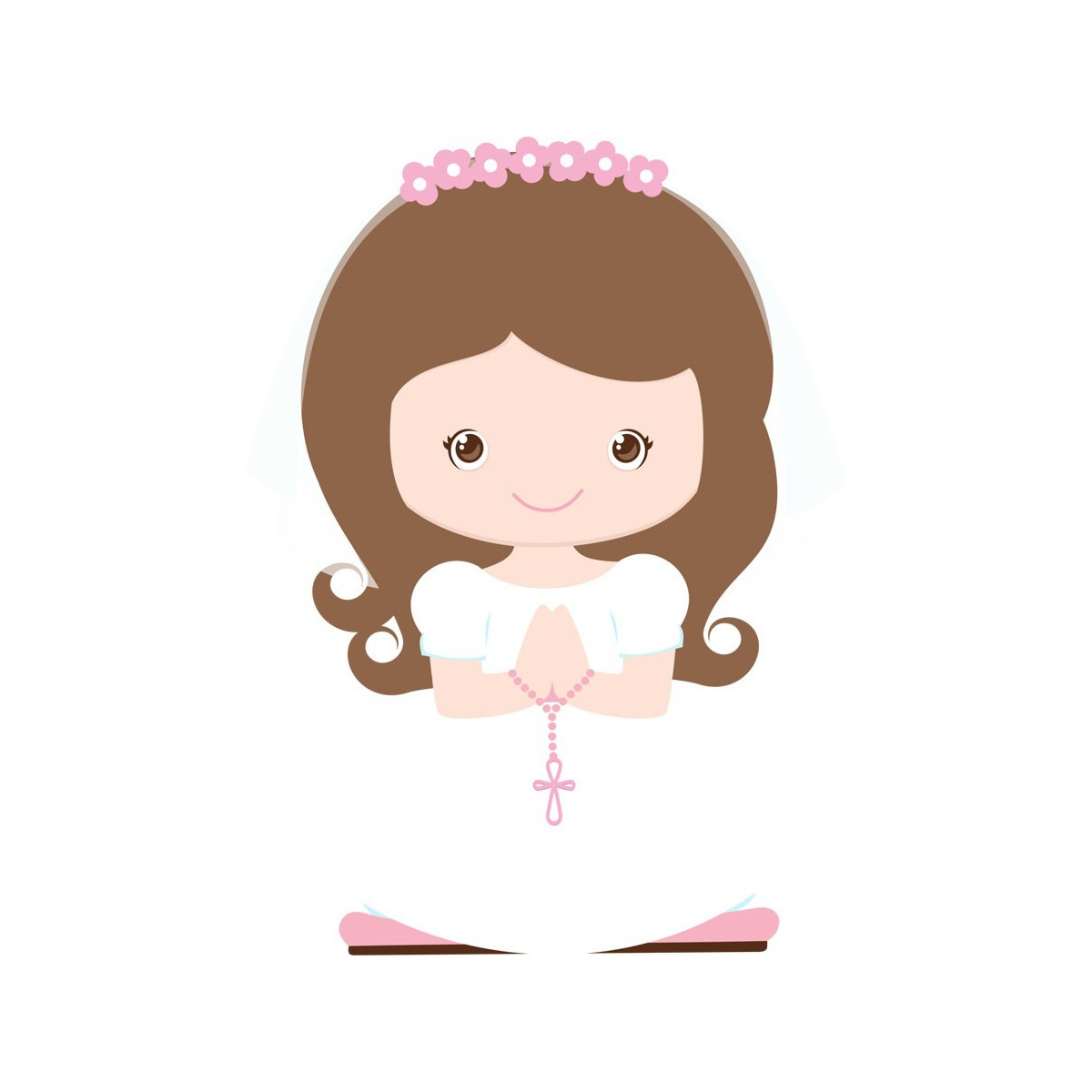Adesivos para meninas da comunhão