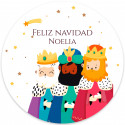 Balde mágico para desejos dos três reis magos com adesivo personalizado