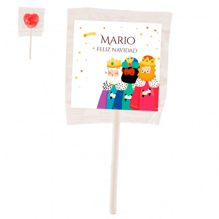 Piruleta reis magos personalizada para detalhes