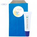 Bálsamo labial personalizado em envelope kraft com adesivo de design elefante personalizado para detalhes