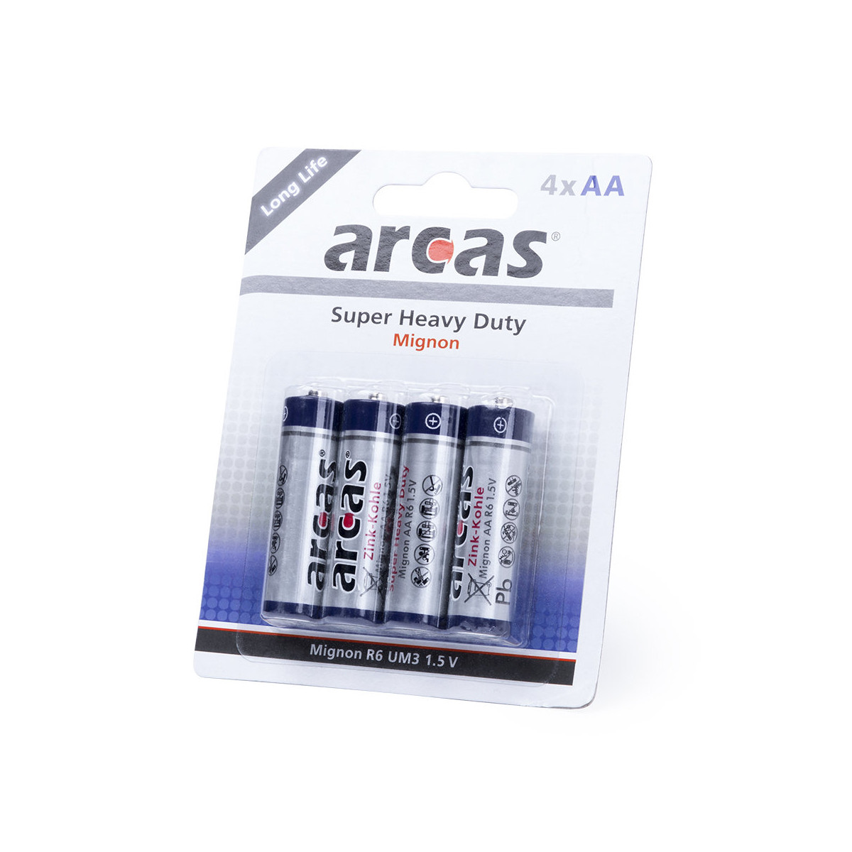 Blister de 4 pilhas 1,5V AA/R06
