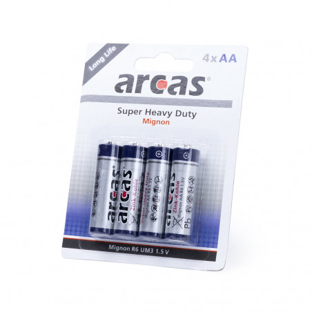 Blister de 4 pilhas 1,5V AA/R06