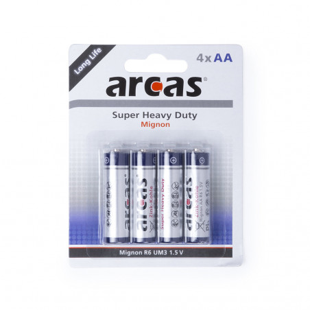 Blister de 4 pilhas 1,5V AA/R06