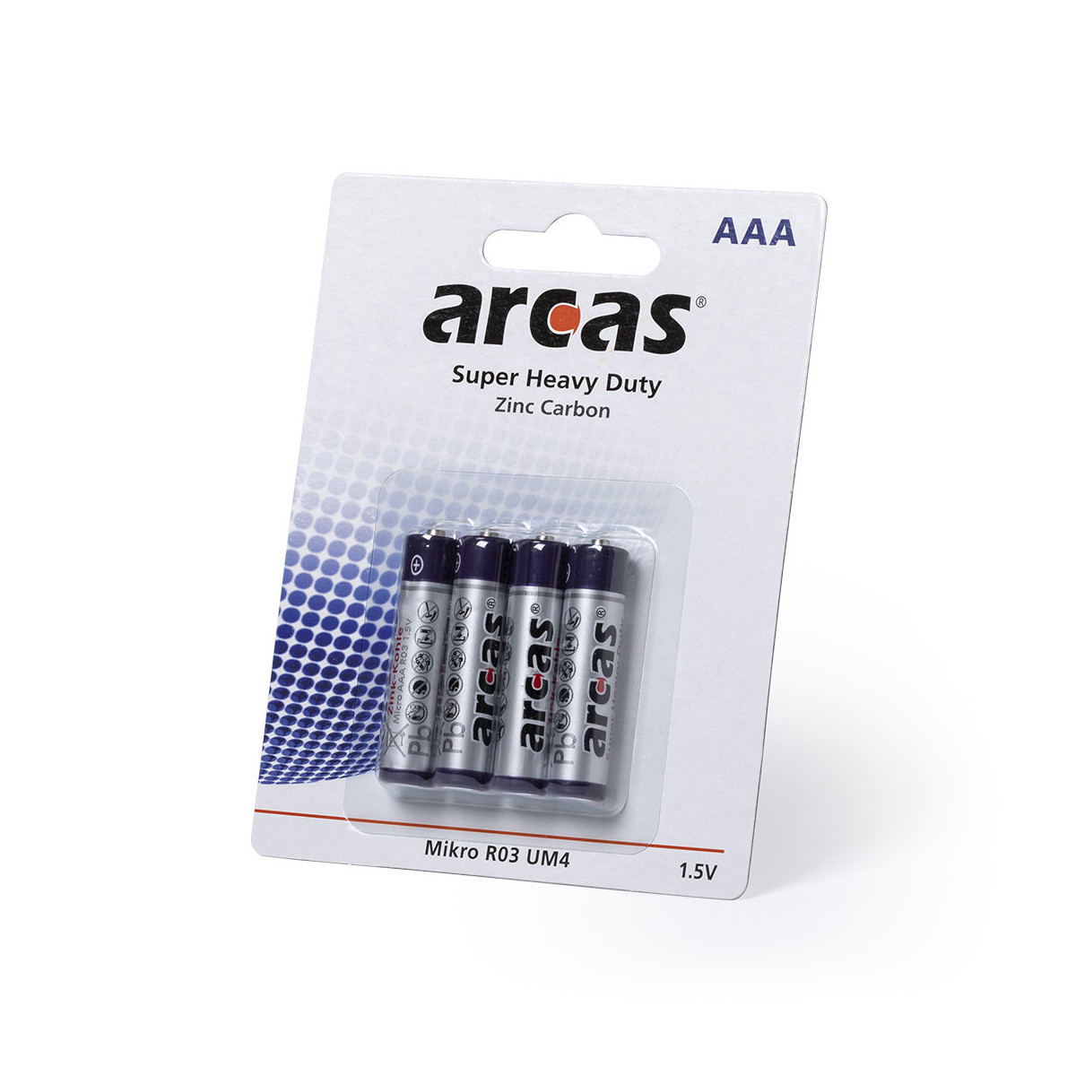 Blister 4 pilhas 1,5V AAA R03