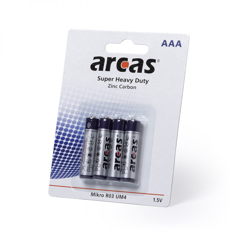 Blister 4 pilhas 1,5V AAA R03