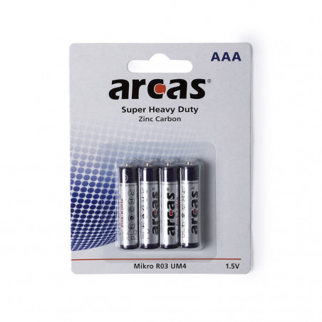 Blister 4 pilhas 1,5V AAA R03