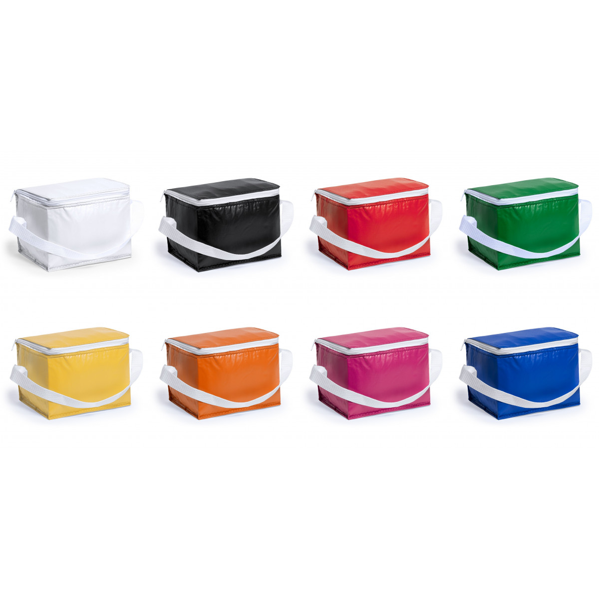 Cooler portátil para 6 latas: Detalhe prático e colorido para convidados