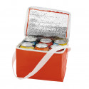 Cooler portátil para 6 latas: Detalhe prático e colorido para convidados