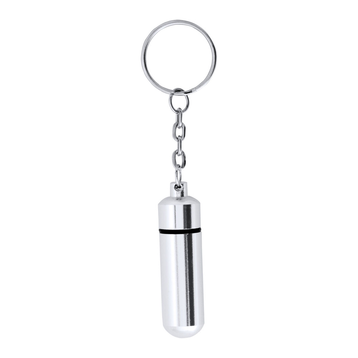 Chaveiro porta-remédios de metal