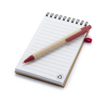 Caneta e caderno