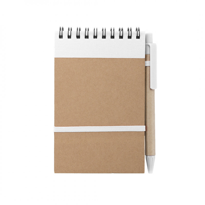 Caderno ecocard cor branca