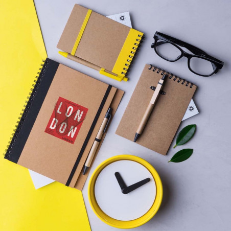 Caderno ecocard cor branca