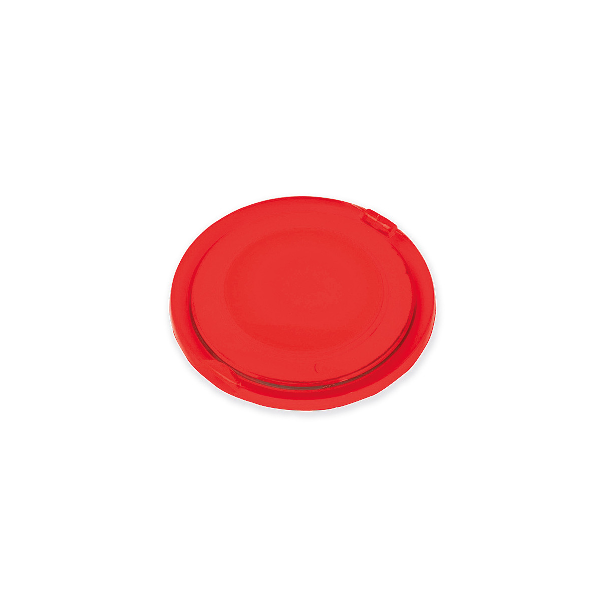 Espelho duplo dobrável vermelho