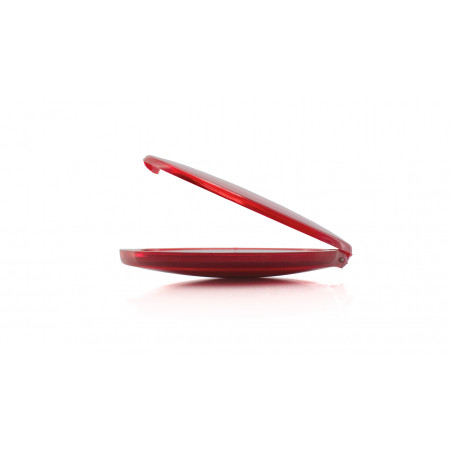 Espelho duplo dobrável vermelho