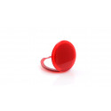 Espelho duplo dobrável vermelho