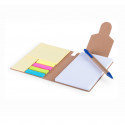 Bloco de notas com post-it em várias cores