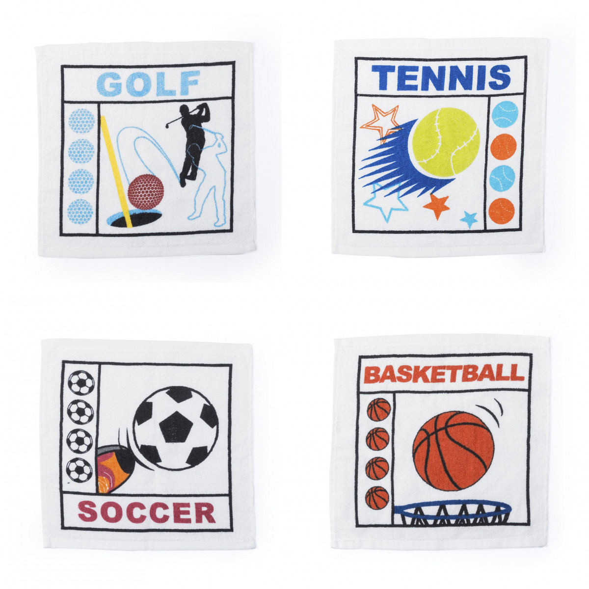 Toalha esportiva de futebol, basquete, golfe e tênis