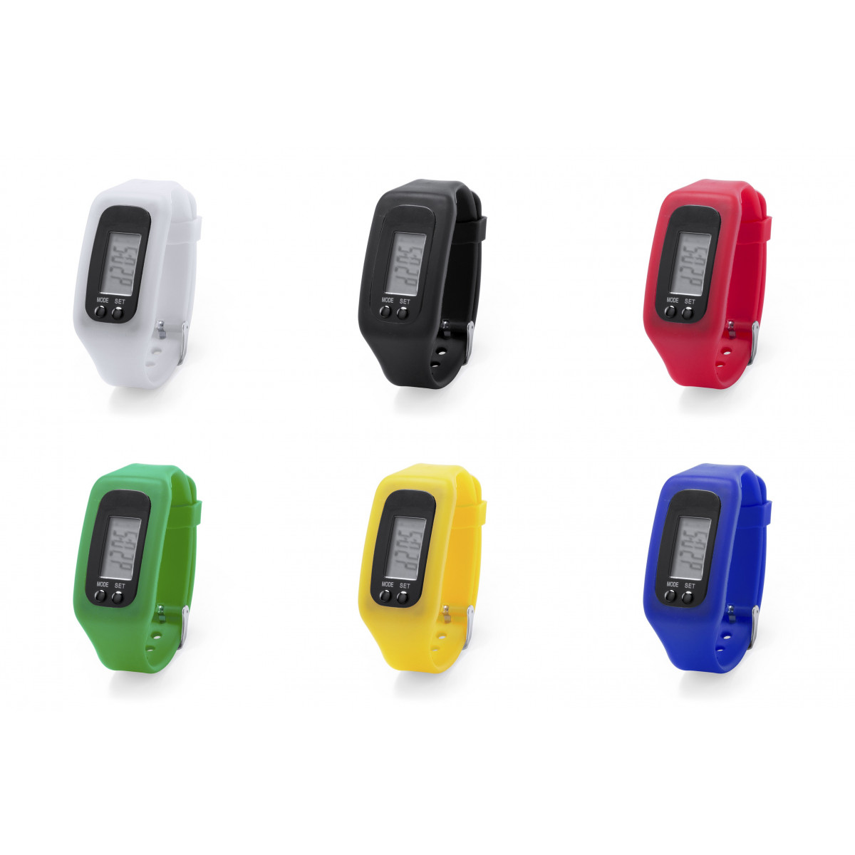 Relógio digital esportivo com pulseira de silicone