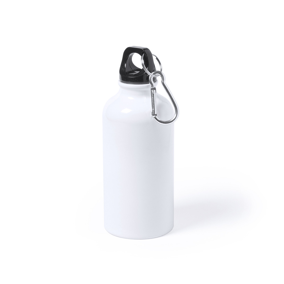 Bidão de alumínio de 400 ml com mosquetão Personalizável e prático