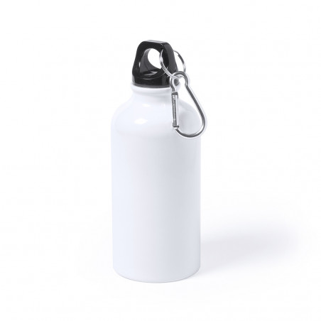 Bidão de alumínio de 400 ml com mosquetão Personalizável e prático