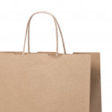 Bolsa de papel kraft com alças torcidas Ideal para eventos e presentes