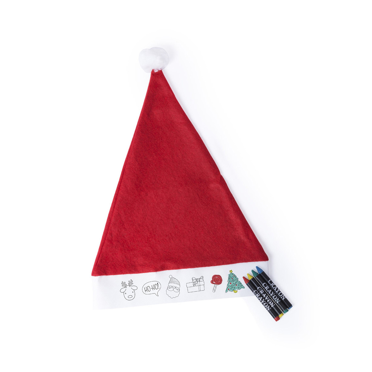 Gorro de papai noel para pintar