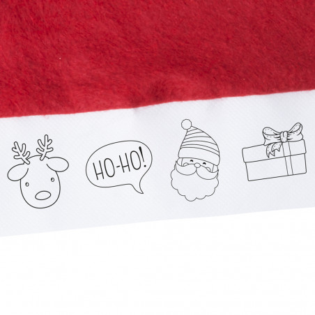 Gorro de papai noel para pintar