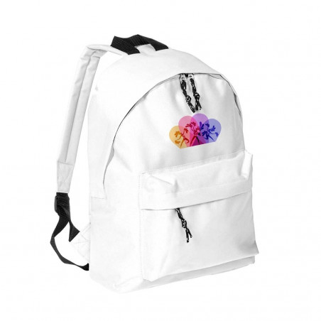 Mochila de Poliéster 600D com Bolso Frontal Presente Prático e Colorido para Convidados
