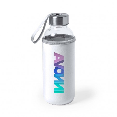 Bidão de Cristal com Capa de Neoprene 420ml: O detalhe ecológico, colorido e prático para seus eventos
