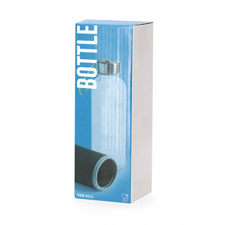 Bidão de Cristal com Capa de Neoprene 420ml: O detalhe ecológico, colorido e prático para seus eventos