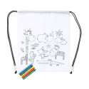 Presente mochila infantil para pintar