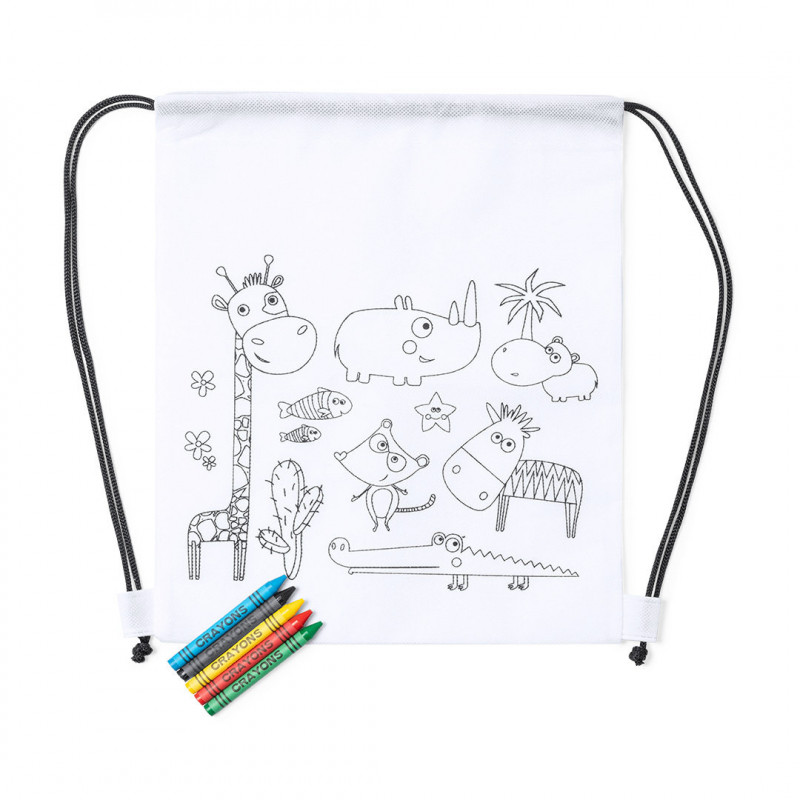Presente mochila infantil para pintar