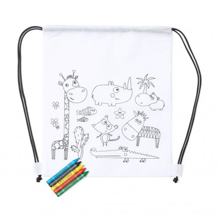 Presente mochila infantil para pintar