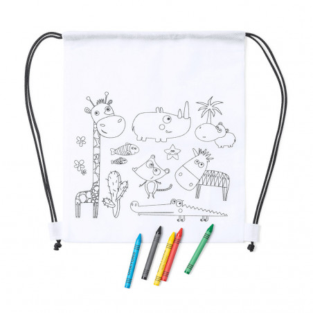 Presente mochila infantil para pintar