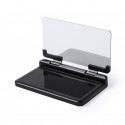 Suporte para celular com tela refletiva e base antiderrapante para carro