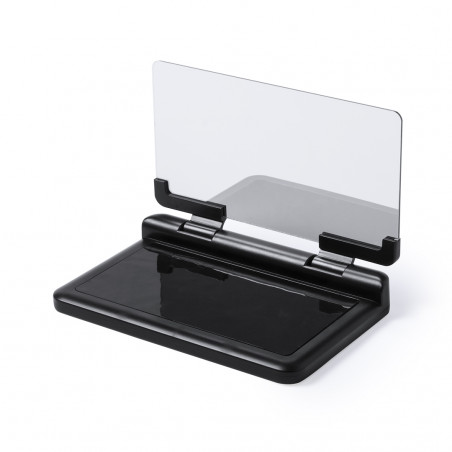 Suporte para celular com tela refletiva e base antiderrapante para carro
