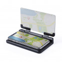 Suporte para celular com tela refletiva e base antiderrapante para carro