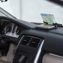 Suporte para celular com tela refletiva e base antiderrapante para carro