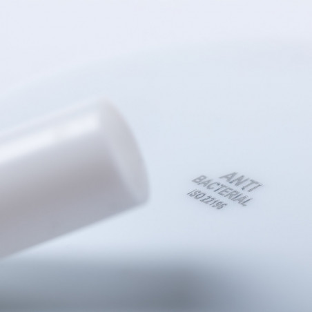 Canudo branco antibacteriano flexível e reutilizável