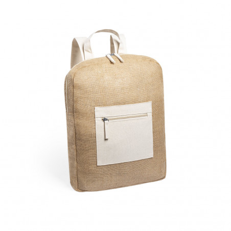 Mochila de juta para mulher