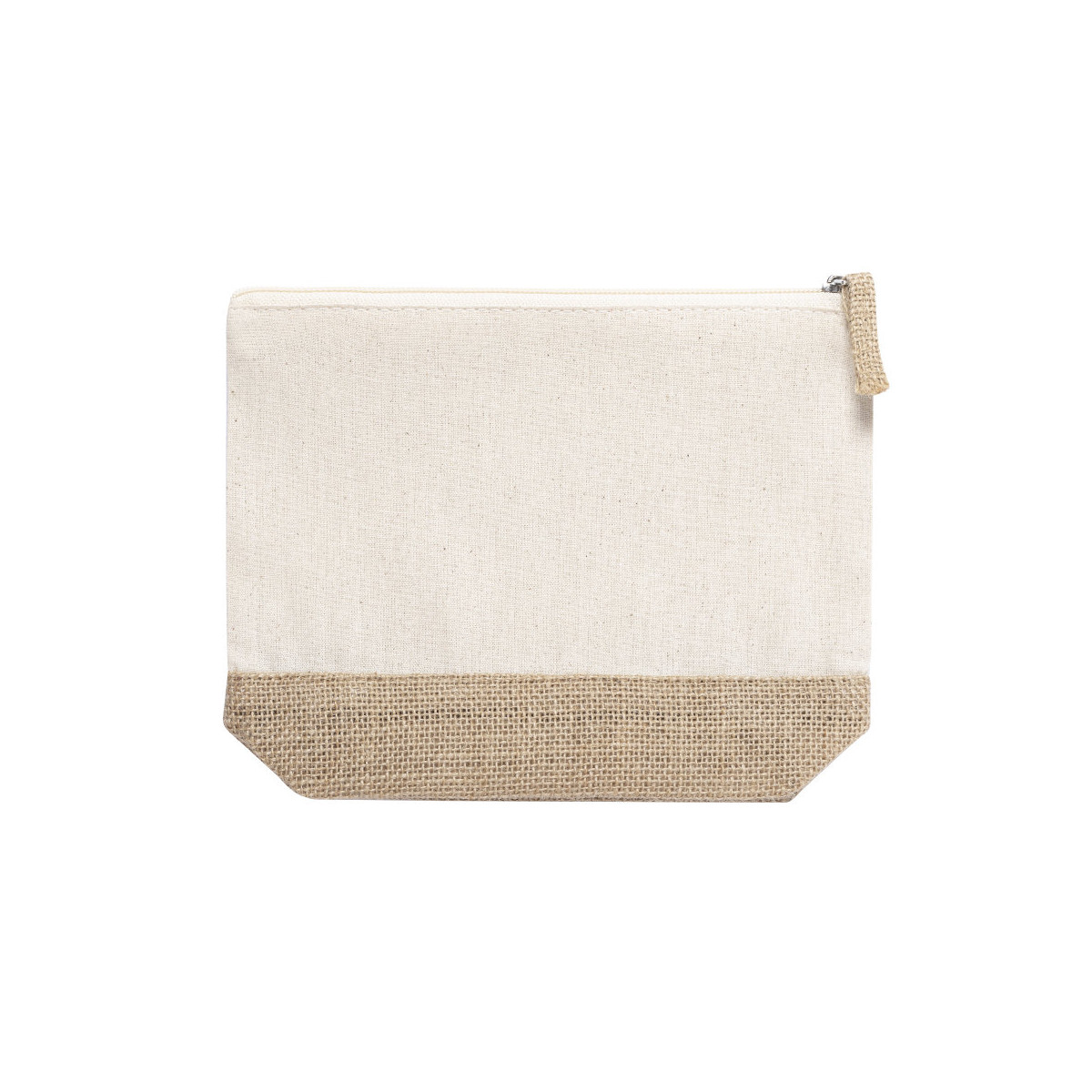 Necessaire de juta e algodão natural Simplicidade e elegância ecológica