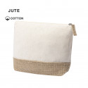 Necessaire de juta e algodão natural Simplicidade e elegância ecológica