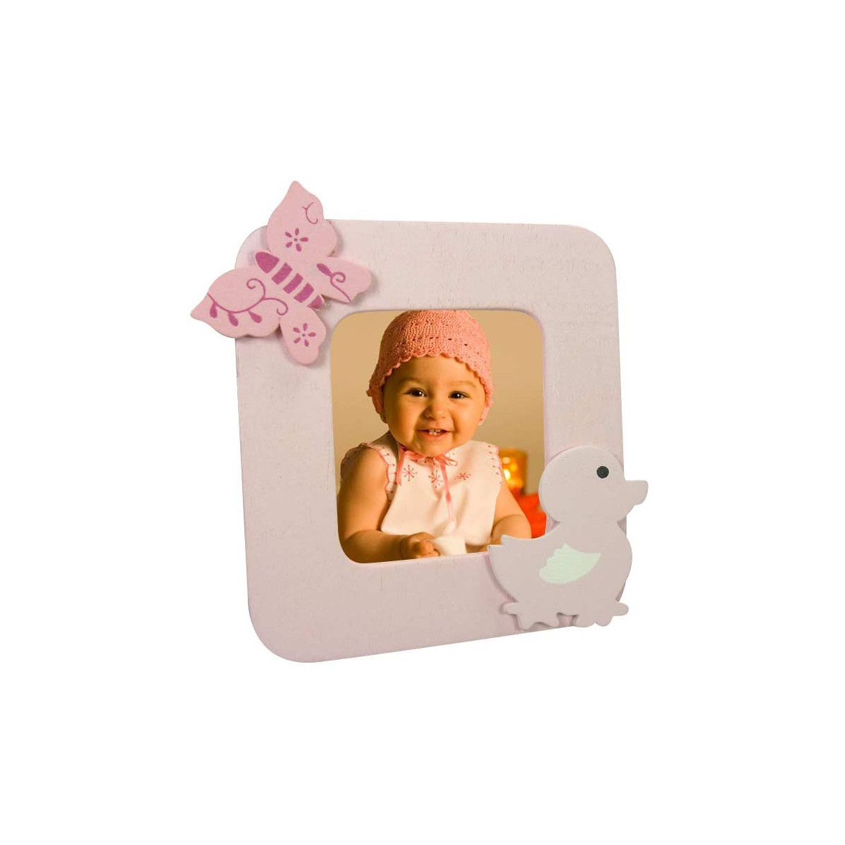 Porta-retrato de madeira bebê