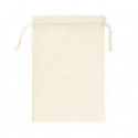 Bolsa de algodão 100% branca tamanho 30x45 com fechamento em cordão
